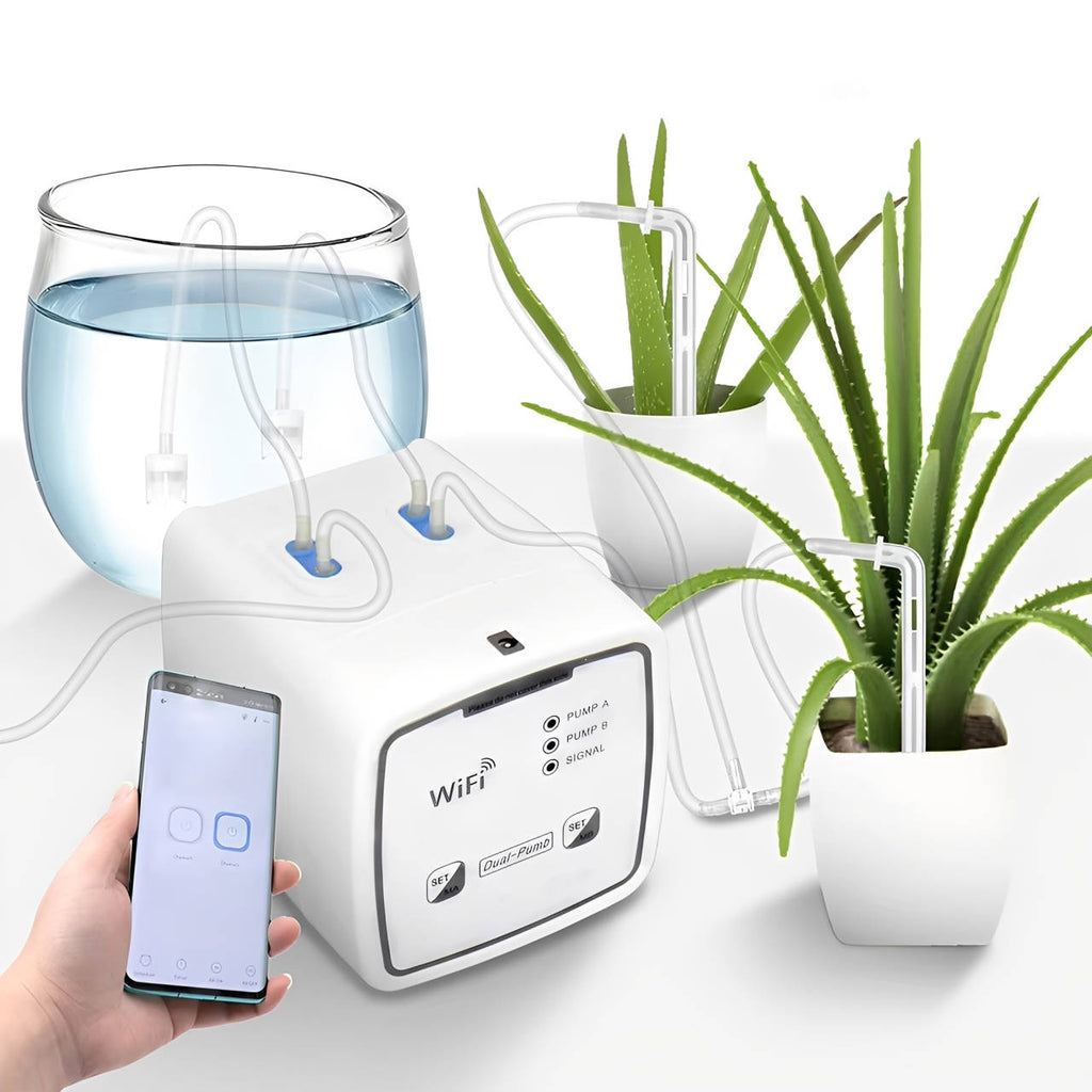 Wifi Smart Automatic Waterer For Plants — Up To 20 Pots | Hardy, Weather-Resistant & Beautifully Designed for Your Outdoor Space