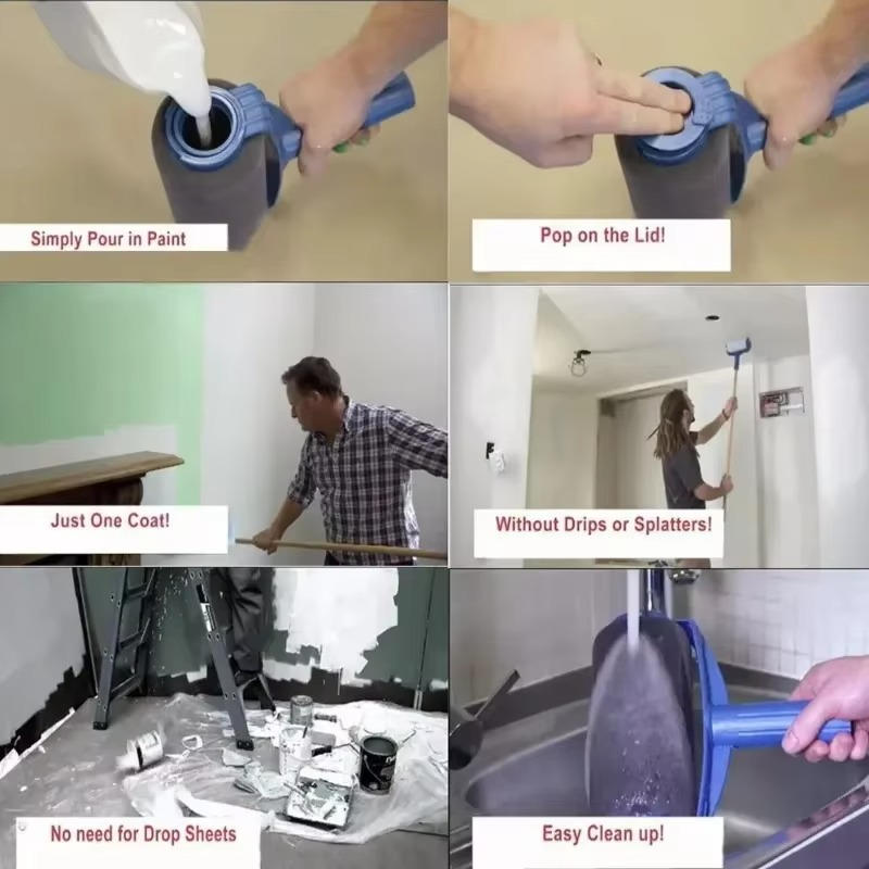 Self priming Paint Brush Roller | Durable, Reliable & Designed for Both Home DIY & Professional Use