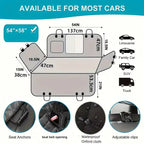 Waterproof Scratch-Resistant Dog Car Seat Protector | Full Back Seat Cover for Dogs
