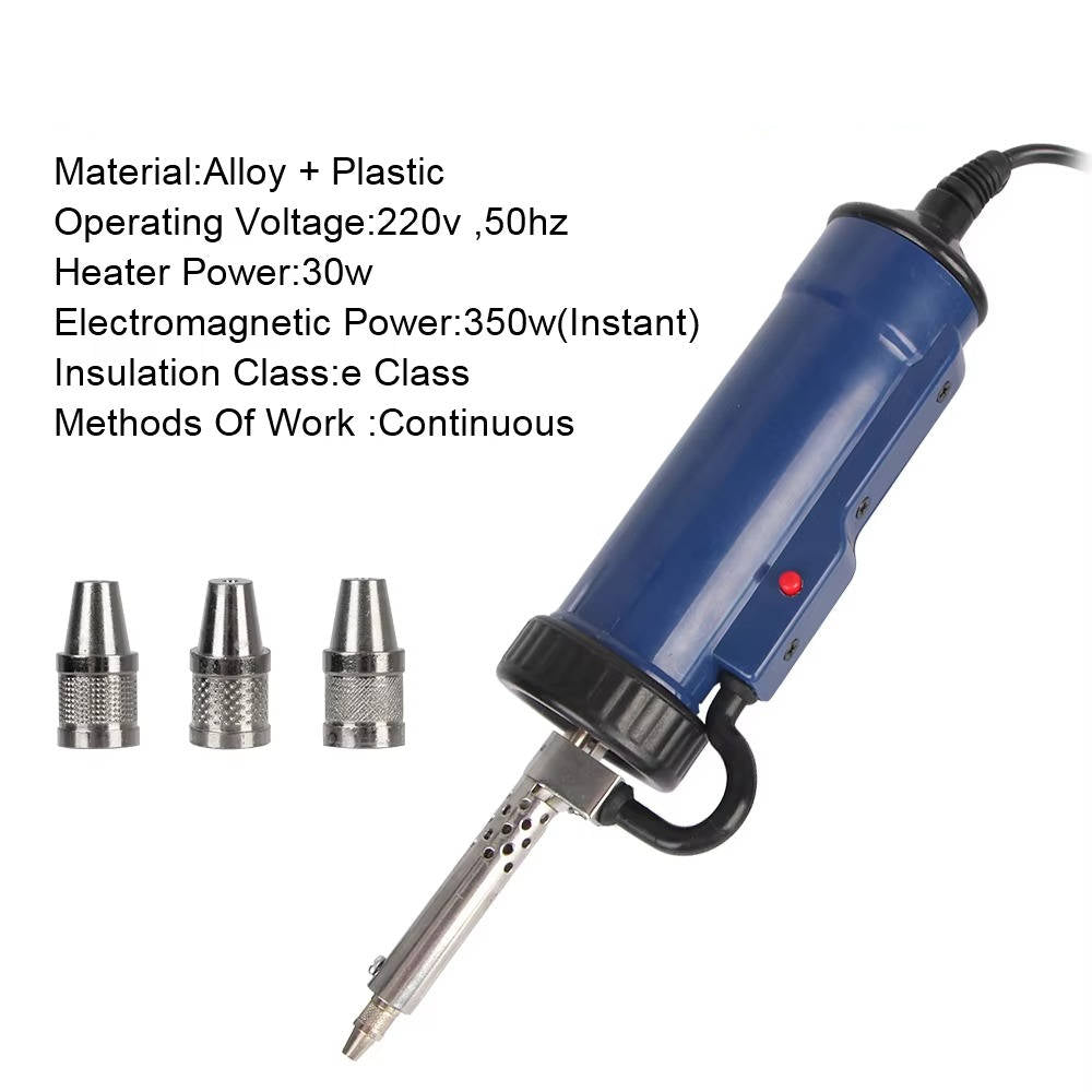 Desoldering Machine Tin Sucker Automatic Electric Solder With 3 Suction Nozzle | Cleverly Designed for Everyday Use — You'll Wonder How You Managed Without It