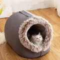 Winter Cat Bed | Warm Self-Warming Donut Pet Bed for Cats & Small Dogs