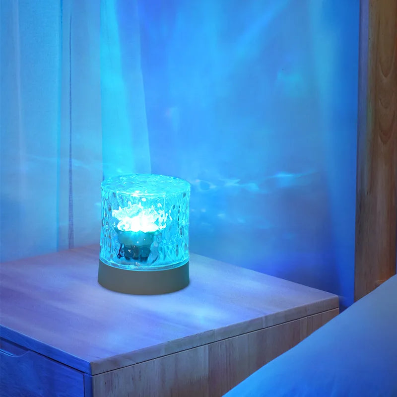 Crystal Ripple Projector Night Light | High-Performance Tech Built for Modern, Busy, On-the-Go Lifestyles
