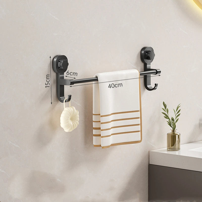 Wall-Mounted Towel Rack with Suction Cup | Practical, Beautiful & Built to Last — The Smart Choice for Any Home
