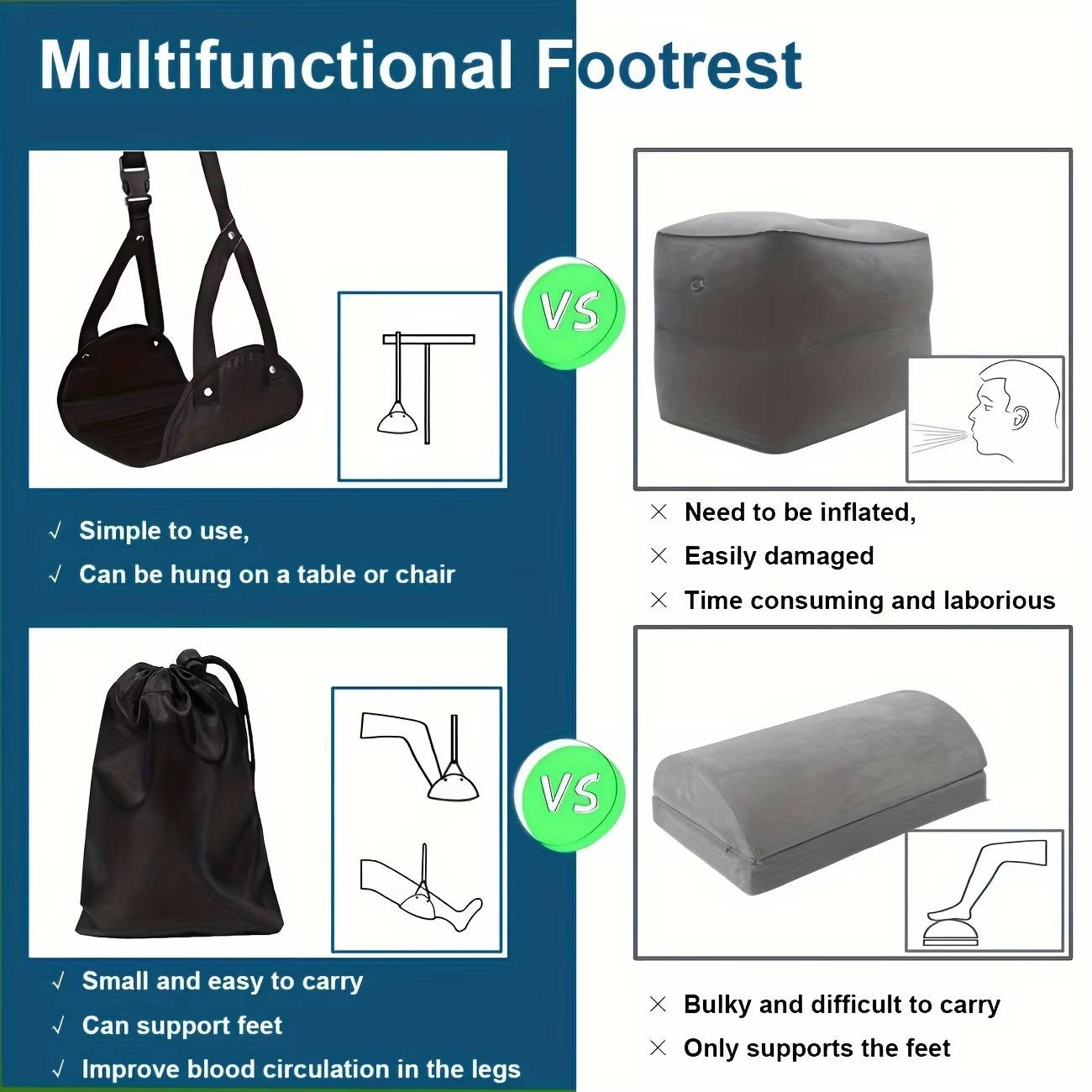 2 Set Foot Hammock | Premium Outdoor Essential for Garden Lovers — Built to Last Outdoors
