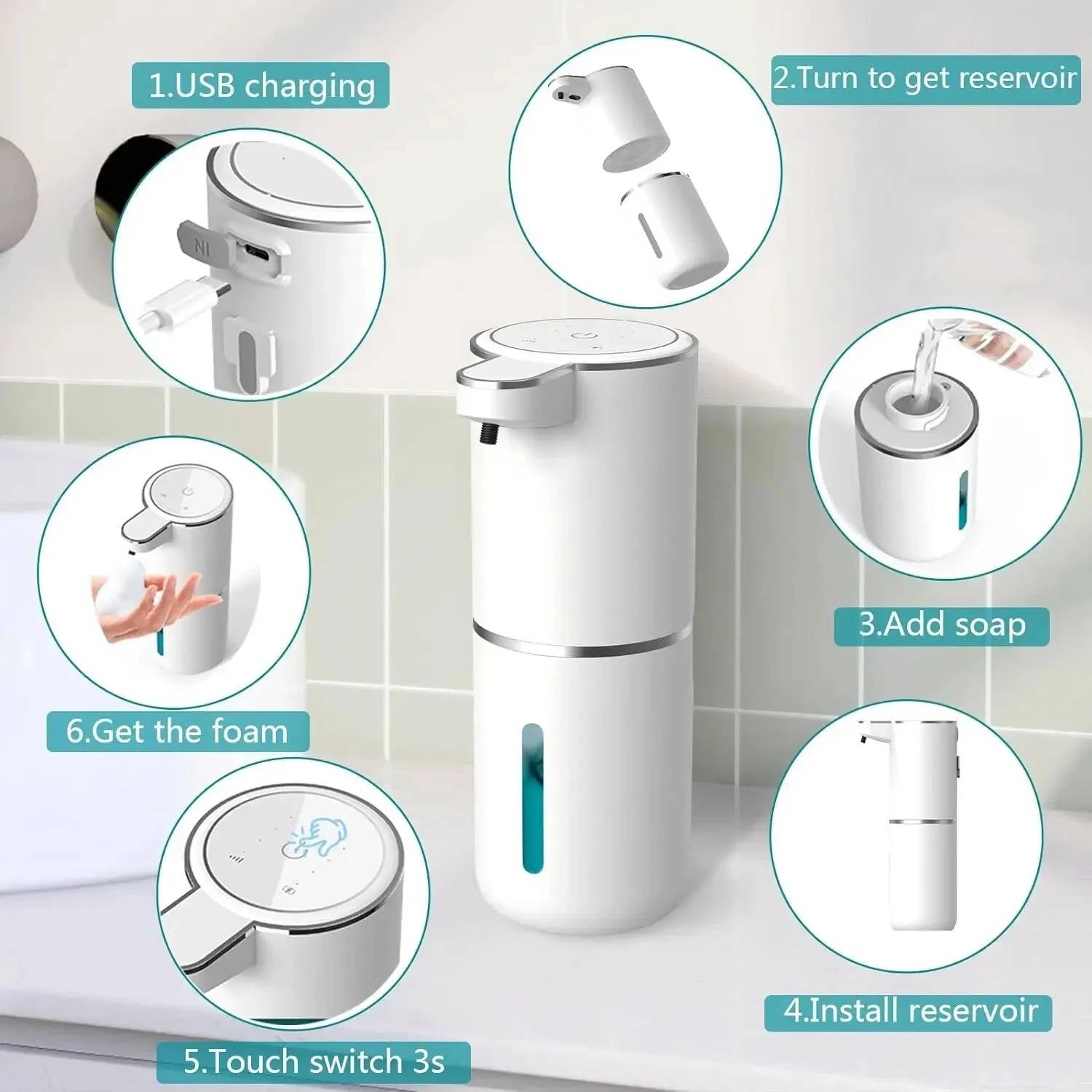 Automatic Soap Dispenser Touchless | Practical, Beautiful & Built to Last — The Smart Choice for Any Home