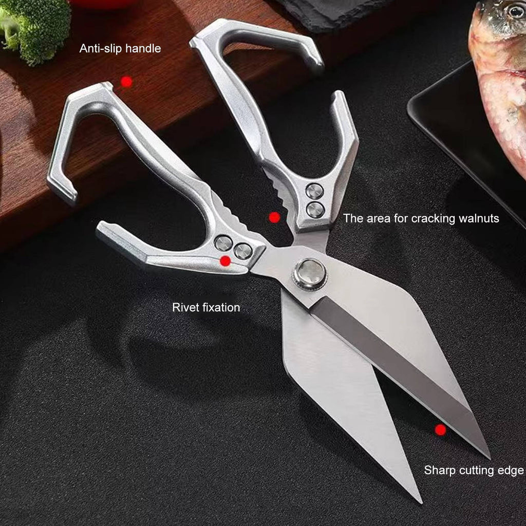 Heavy Duty Kitchen Shears | Multi-Purpose Kitchen Scissors for Meat, Poultry & Herbs