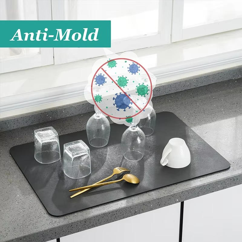 Super Absorbent Dish Drying Mat | Restaurant-Quality Results in Your Own Kitchen — Every Single Time