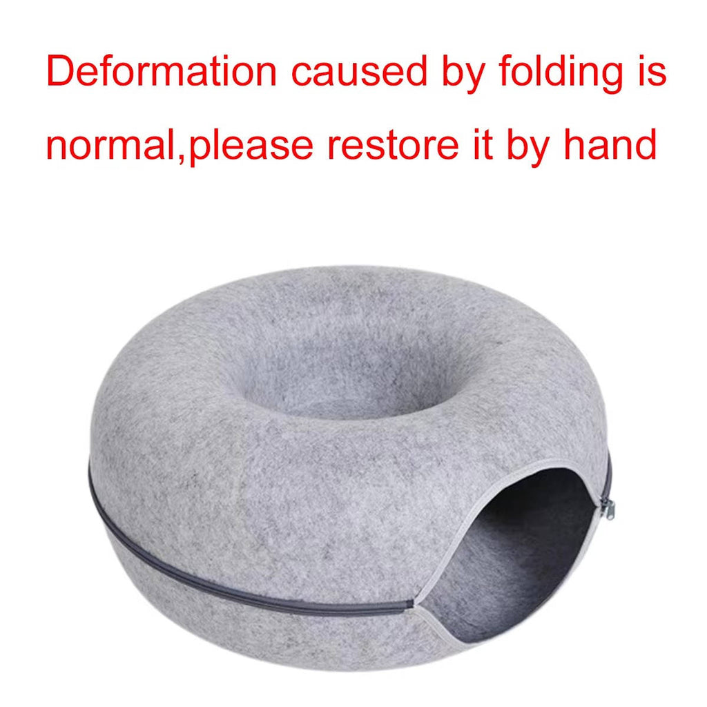 Donut Bed For Cats | Durable Pet Accessory Built for Active, Playful, Energetic Pets