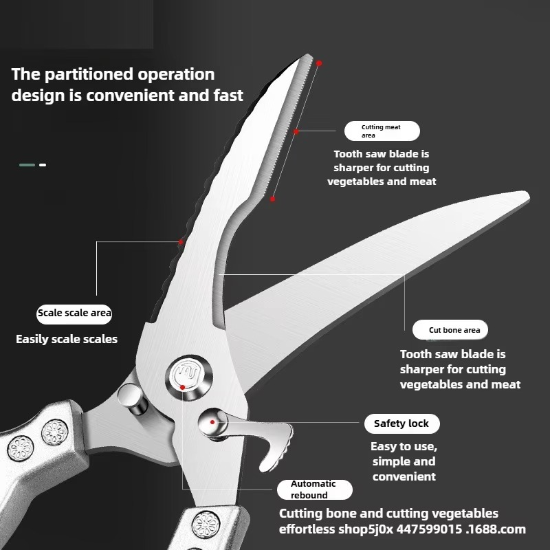Chicken Shears | Smart Kitchen Gadget That Makes Meal Prep Faster, Easier & More Enjoyable