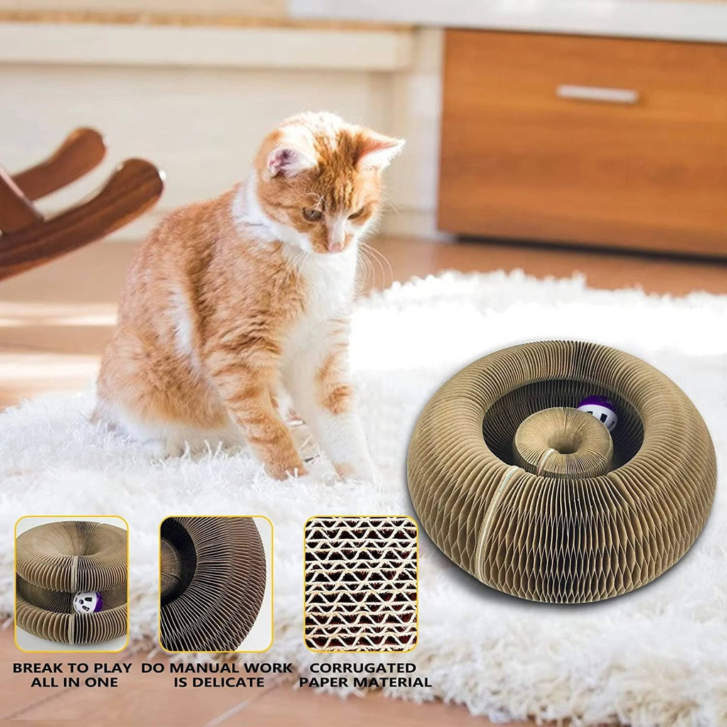 Cat Scratcher with Ball Track | Premium Pet Care — Safe, Durable & Trusted by Pet Owners Everywhere