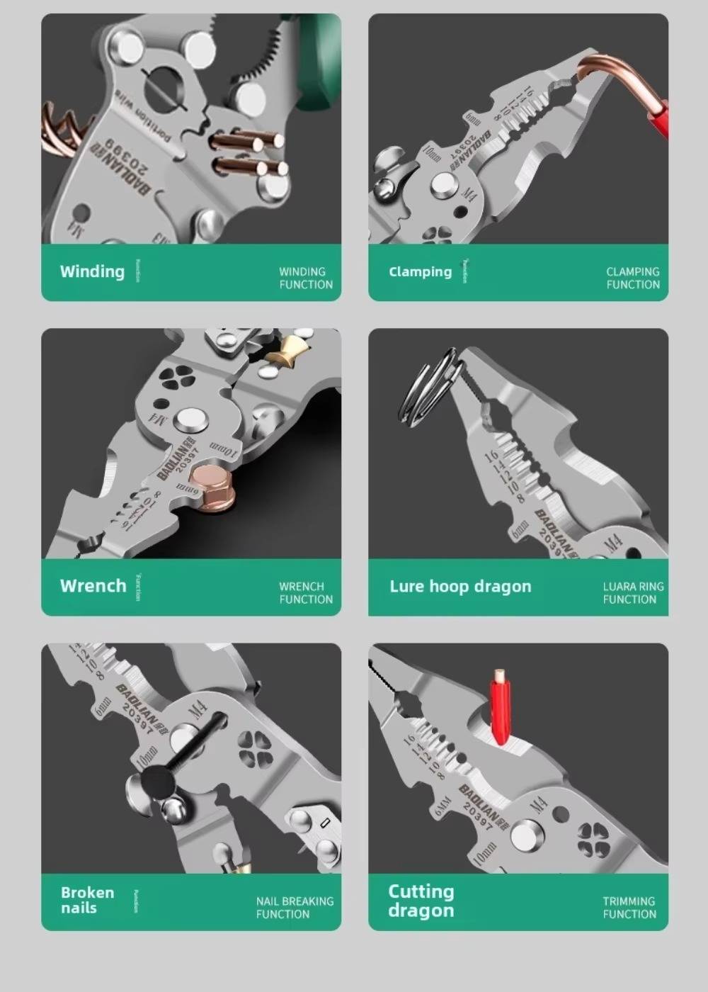 Multifunctional Wire Stripper Tool | Precision Engineering for DIY Enthusiasts & Trade Professionals Alike