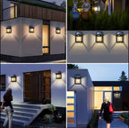 2 Set Solar Wall Lamp Outdoor | Hardy, Weather-Resistant & Beautifully Designed for Your Outdoor Space