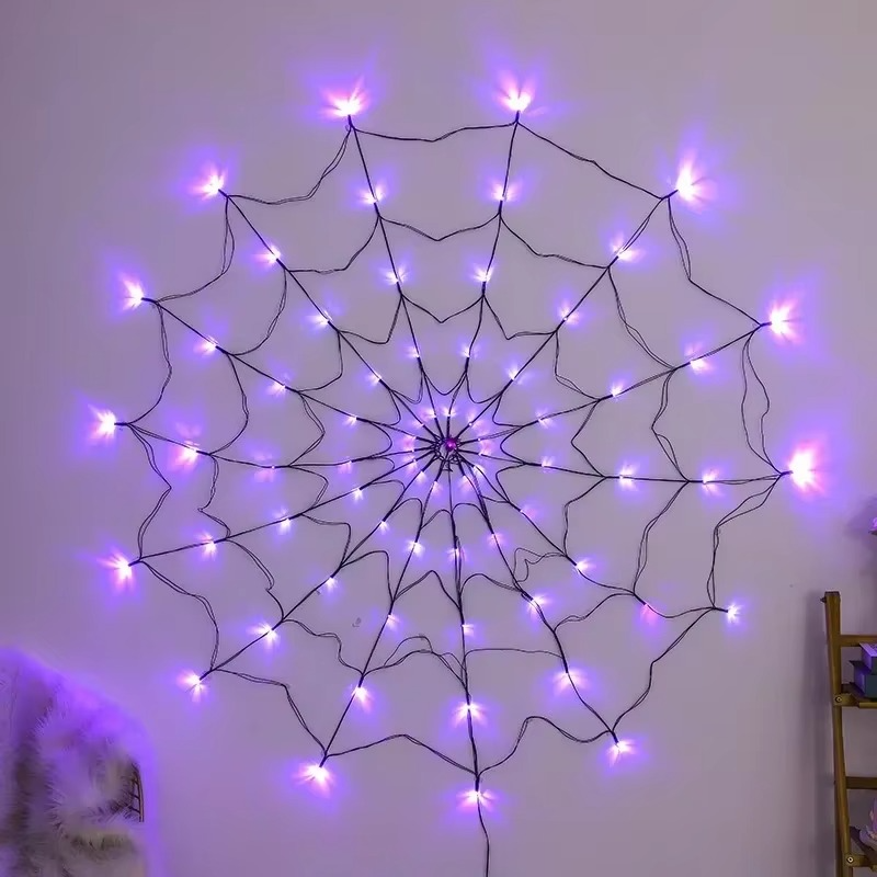 Halloween Spider Web Lights Outdoor | Bring the Magic of the Season into Your Home with This Beautiful Piece