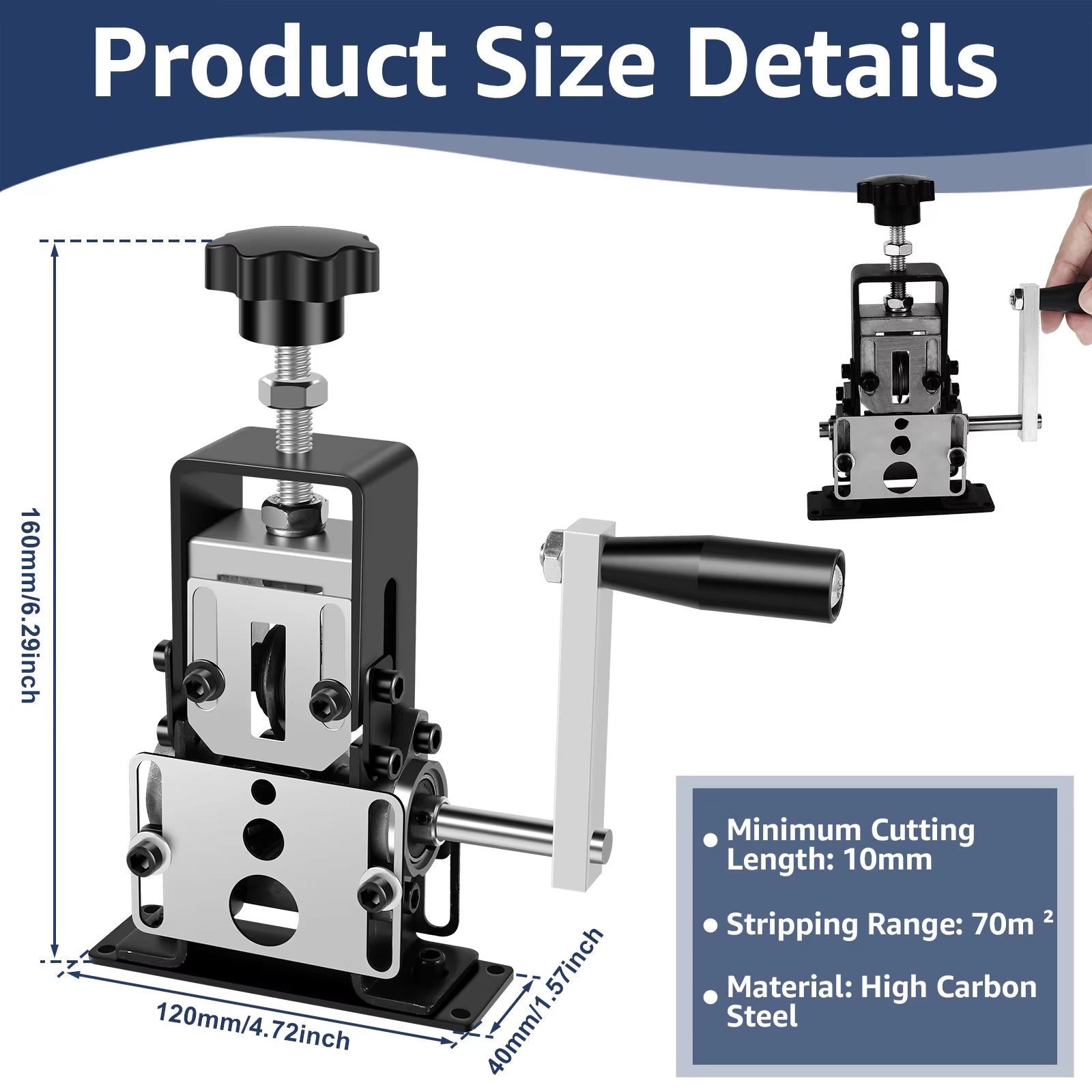 Manual Wire Stripper | Precision Engineering for DIY Enthusiasts & Trade Professionals Alike