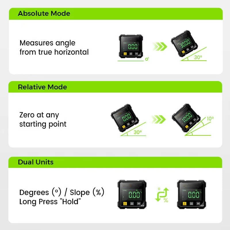 Digital Angle Finder with Laser Level | Durable, Reliable & Designed for Both Home DIY & Professional Use