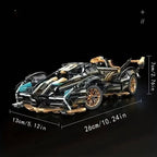 1690 Piece V12 Model Car Building Block Set