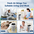 Air Purifier HEPA Filter For Indoor 200 Square — 99.9% Removal | Stylish Home Essential That Transforms & Elevates Your Living Space