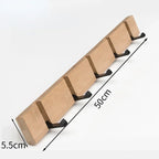 Wooden Wall-Mounted Coat Rack with Hidden Coat Hook | Wardrobe Staple with a Luxurious Feel & Contemporary Silhouette