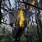 Glowing Skull Scary Outdoor Halloween Decorations — Set of Two | Some Decorations Are Just Décor — This One Becomes Part of Your Tradition
