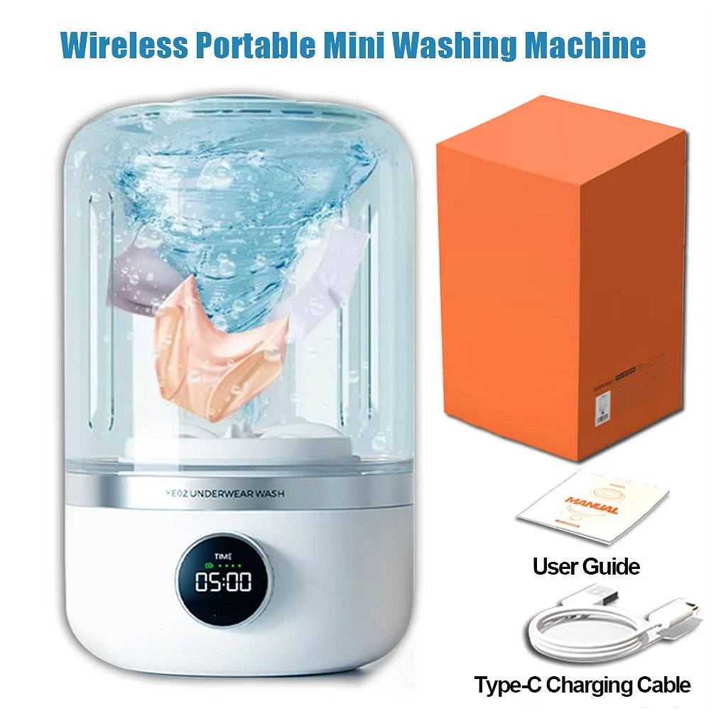 Mini Rechargeable Washing Machine | The Tech Upgrade You Didn't Know You Needed — Until You Try It