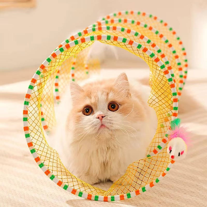 Cat Hunting Toy Set | Interactive Feather Wand & Plush Prey Toy for Indoor Cats