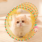 Cat Hunting Toy Set | Interactive Feather Wand & Plush Prey Toy for Indoor Cats