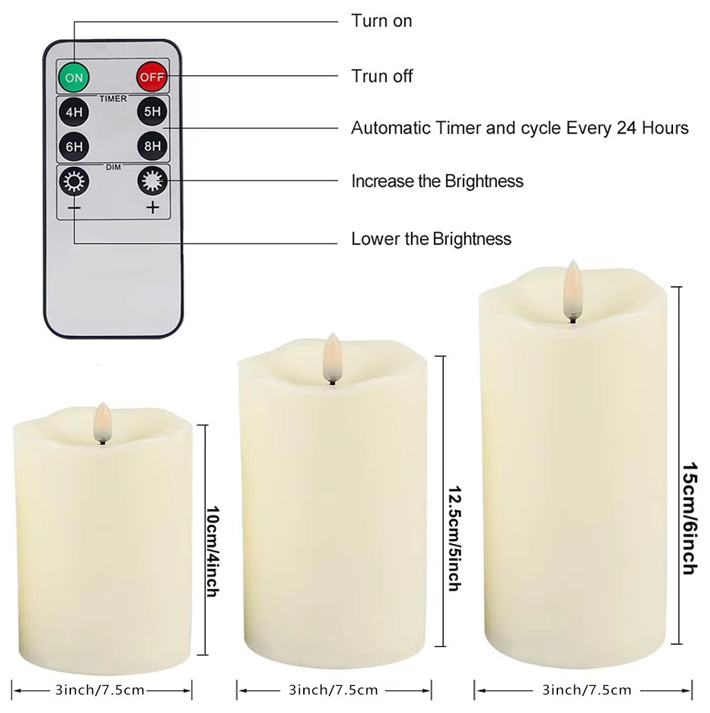 Realistic Flameless Candles With Remote | Stylish Home Essential That Transforms & Elevates Your Living Space