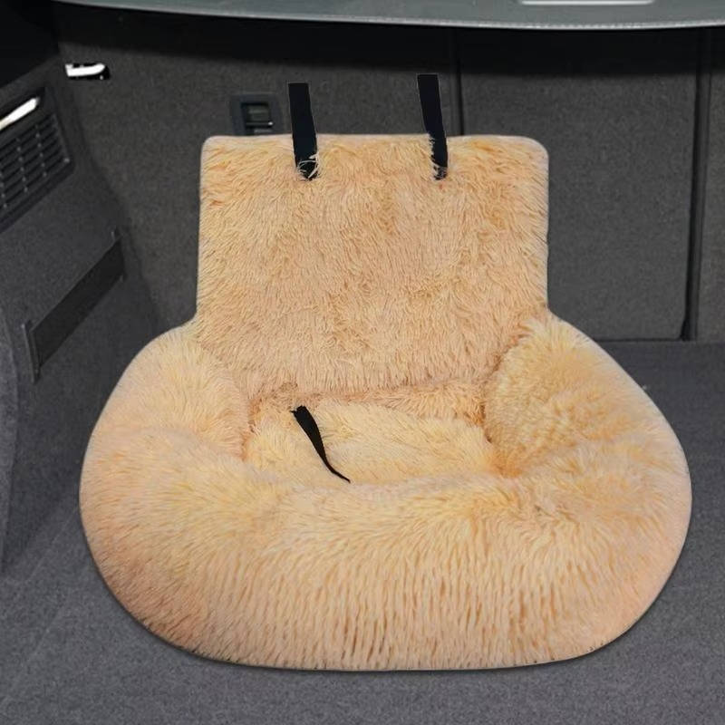 Car Dog Bed with Seat Protector | Waterproof Travel Dog Bed for Back Seat