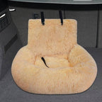 Car Dog Bed with Seat Protector | Waterproof Travel Dog Bed for Back Seat