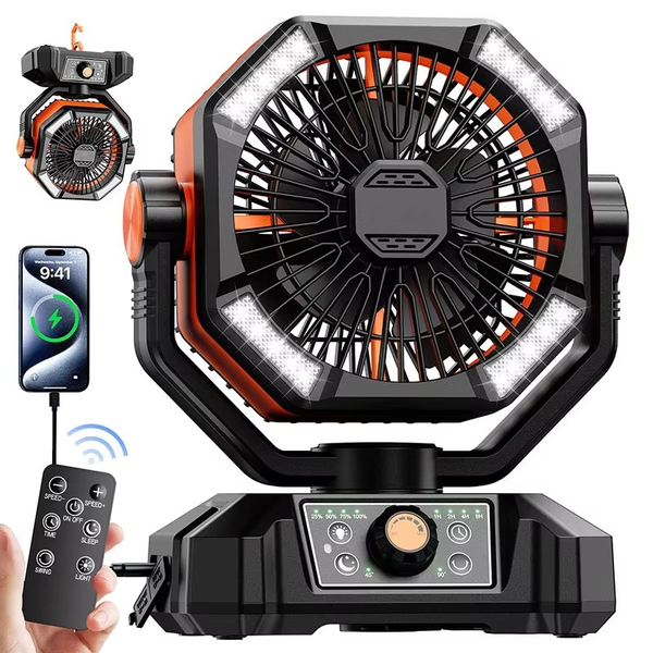 Portable Camping Cooling Fan | Premium Outdoor Gear for Hikers, Campers, Cyclists & Explorers