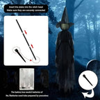 3PCS Indoor And Outdoor Halloween Decorations — Sound Activated Hand Holding Witch | The Perfect Seasonal Touch for Your Home — or as a Thoughtful Gift