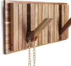 Rustic Wall-Mounted Coat Rack with 8 Flip Hooks | Flattering Fit for Every Body Shape — Modern, Wearable, Polished Style