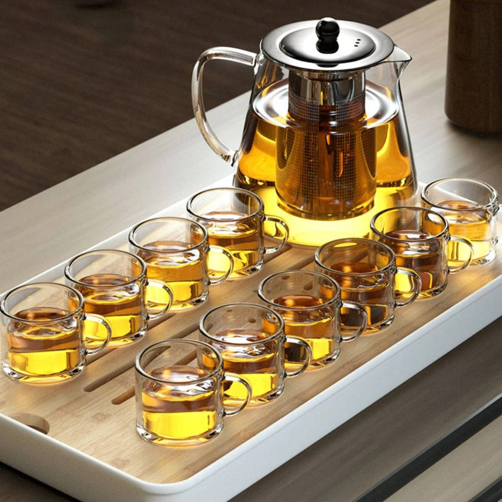 Heat Resistant Glass Teapot | Time-Saving Kitchen Essential for Quicker, Easier, Stress-Free Cooking