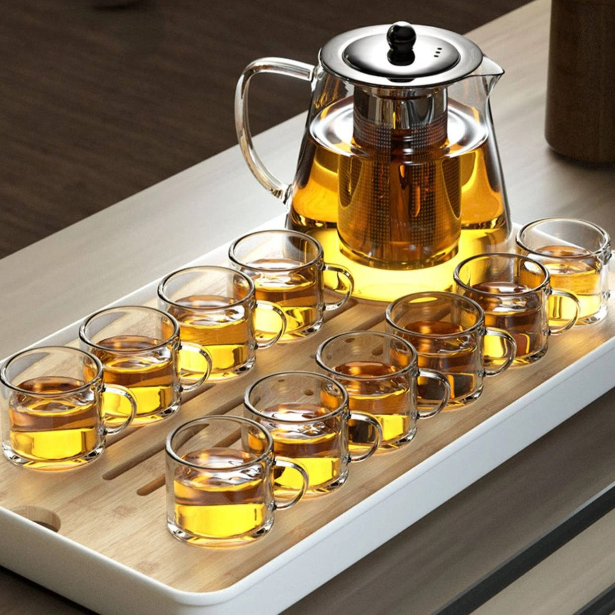 Heat Resistant Glass Teapot | Time-Saving Kitchen Essential for Quicker, Easier, Stress-Free Cooking