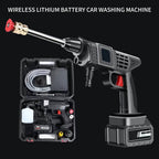 Cordless Portable High Pressure Spray Water Gun Set | Ideal for Cleaning Cars, Patios & Garden Furniture | Built for British Weather — Durable, Attractive Outdoor Design