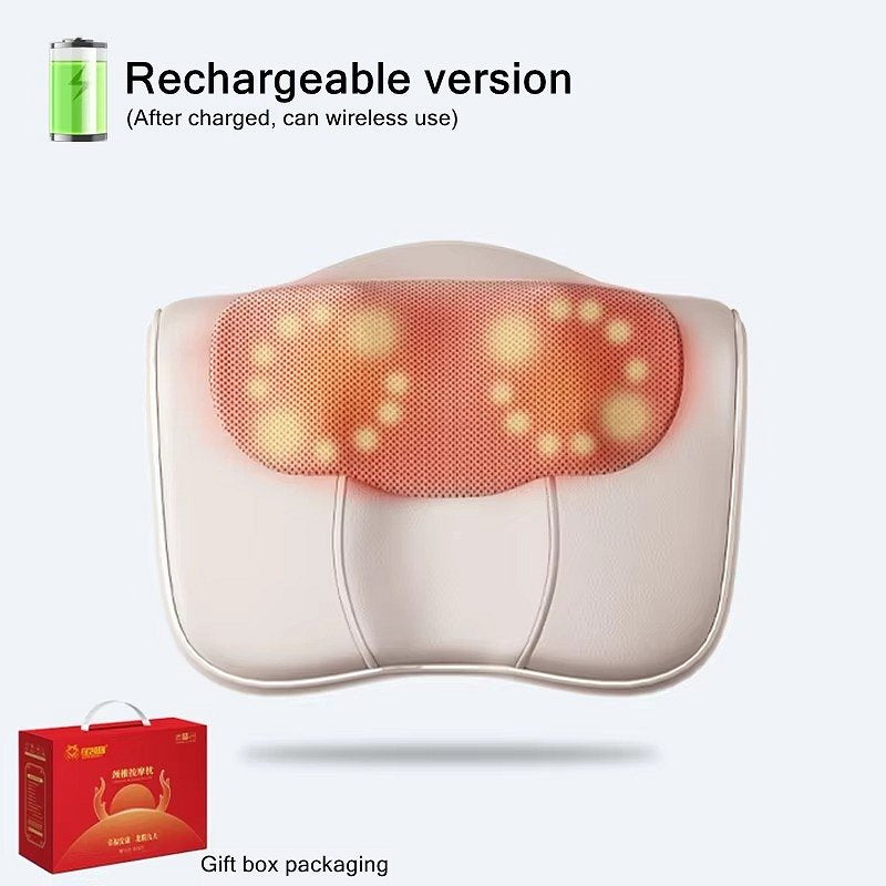 Neck Massager Pillow | Ergonomic Design for Targeted Relief, Improved Comfort & Mobility