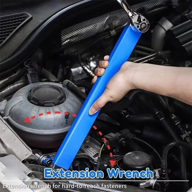 Extension Wrench Tool | Long Reach Socket Wrench for Deep & Awkward Bolts