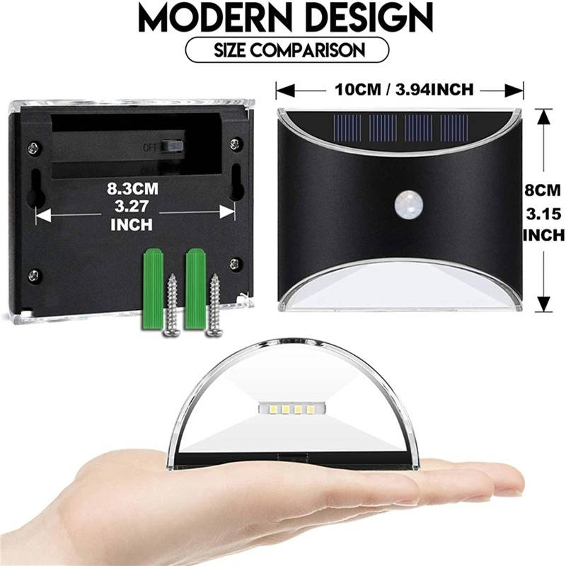 Fence Light Stair Lights Outdoor — Motion Sensor | Smart, Proven Protection for Your Home, Business & Peace of Mind