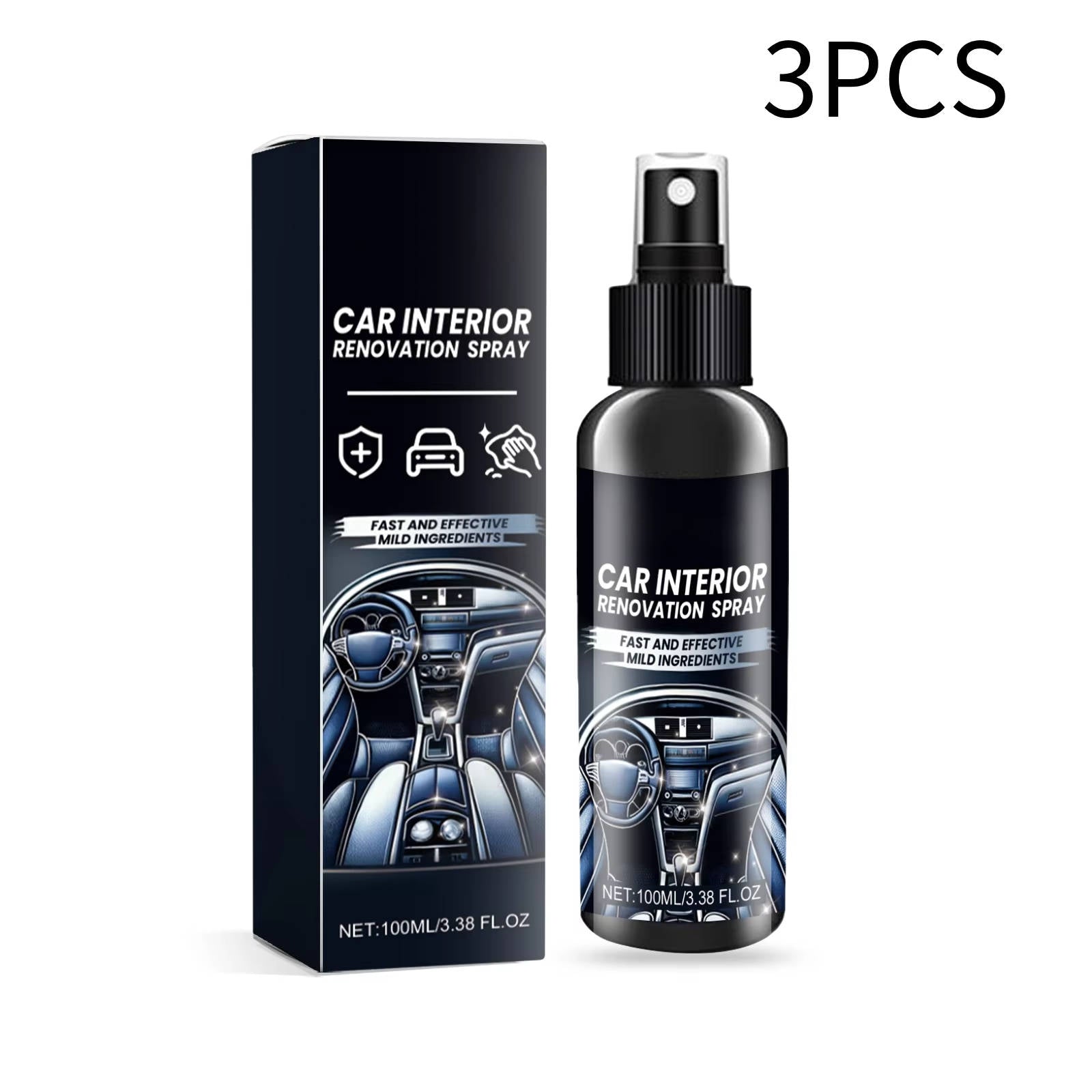 Professional Car Interior Cleaner Set of 3 | Practical, Beautiful & Built to Last — The Smart Choice for Any Home