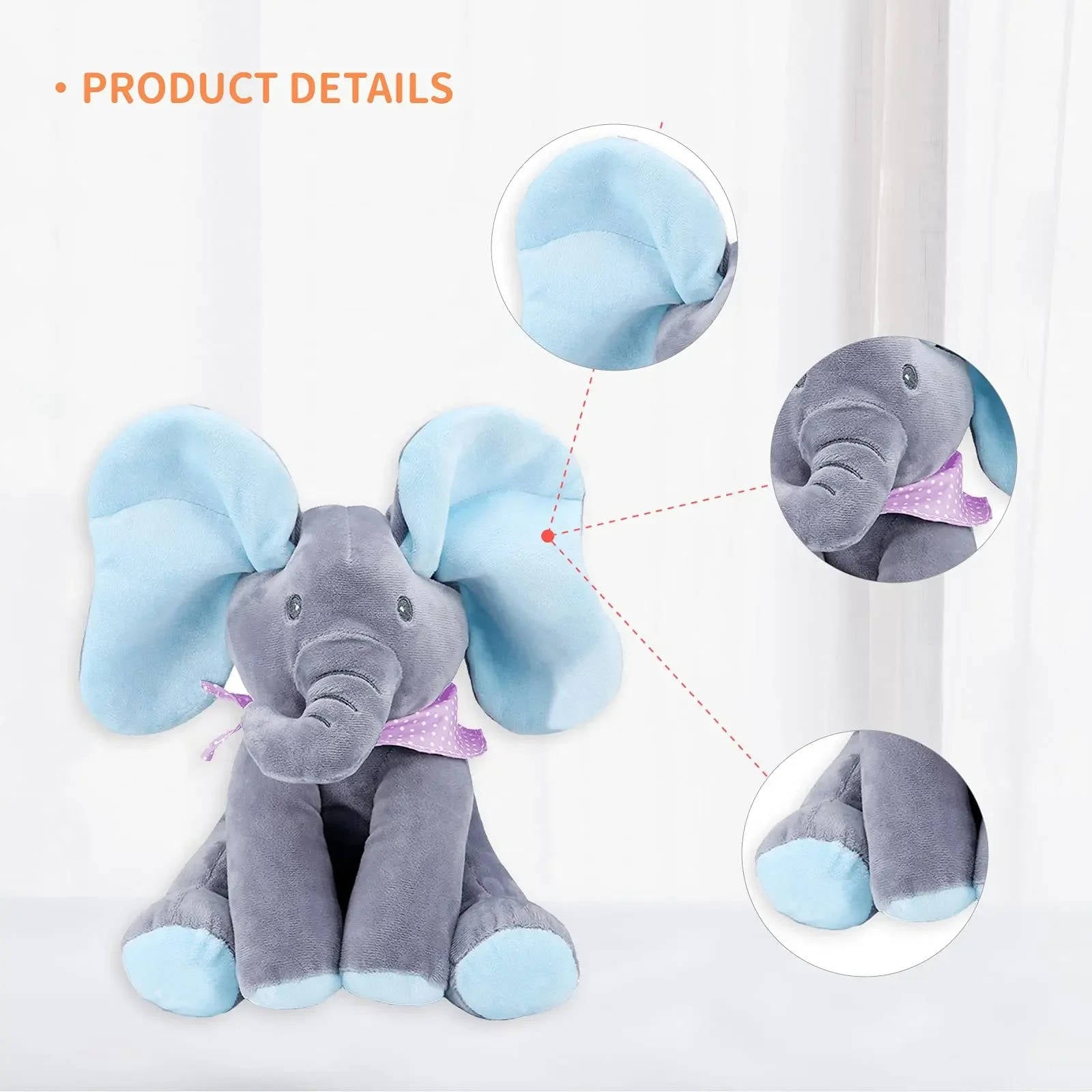 Peek a boo Talking Elephant toy | Imaginative Play for Boys & Girls — Hours of Fun & Skill-Building