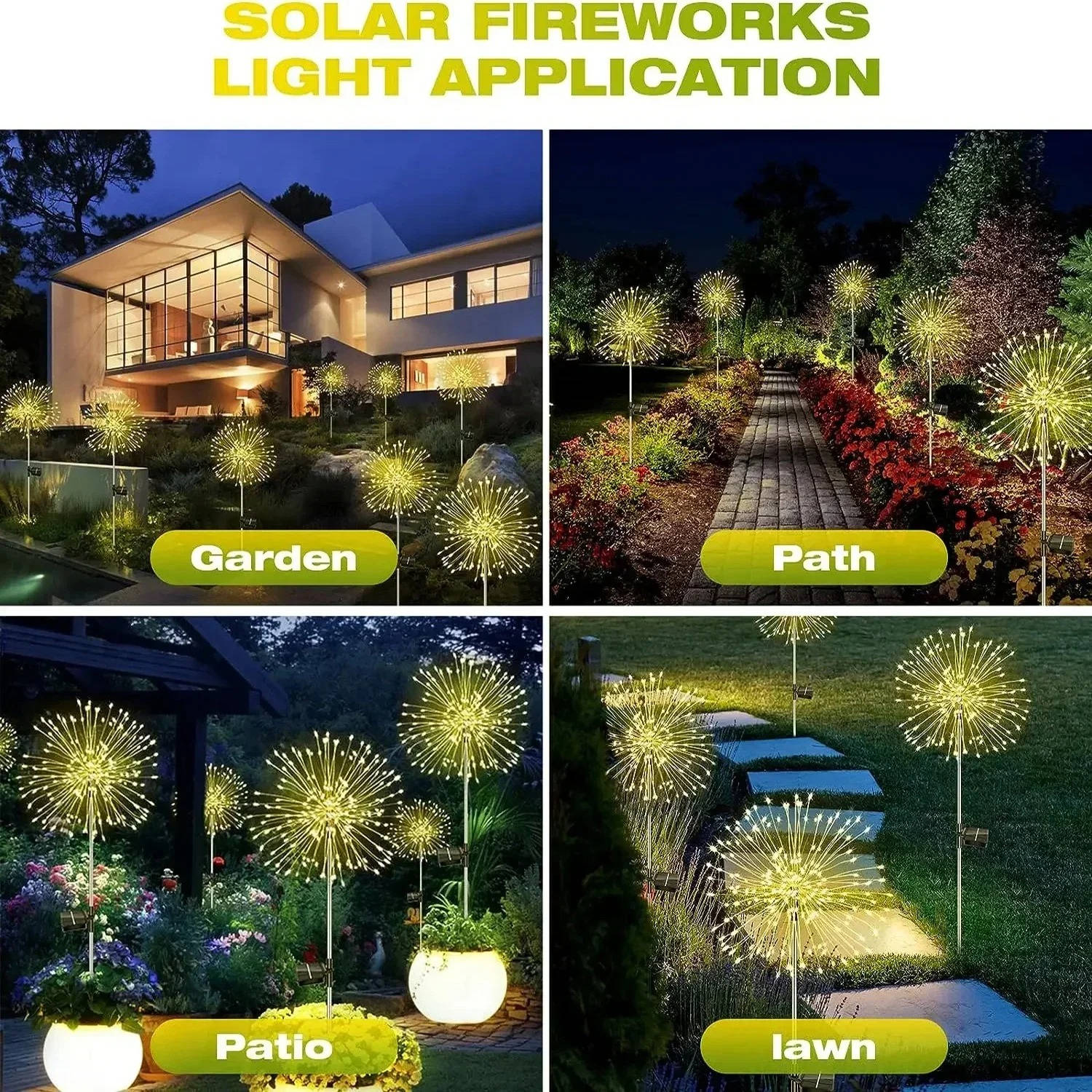 Firework Lights Outdoor Garden Decorations | Built for British Weather — Durable, Attractive Outdoor Design