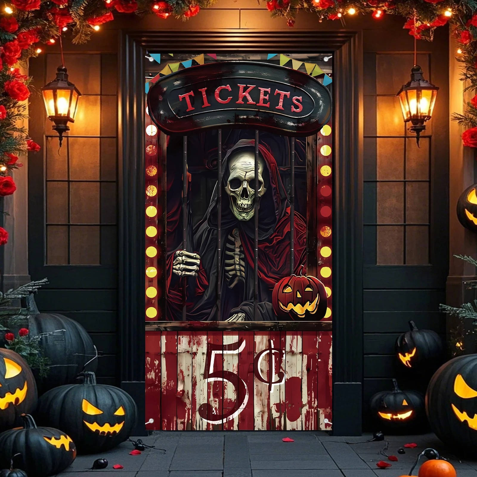Halloween Door Cover Creepy Decoration | Festive, Charming & Built to Create Magical, Lasting Seasonal Memories
