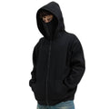 Unisex Full-Zip Balaclava Hoodie | Windproof Winter Hoodie with Built-In Face Cover