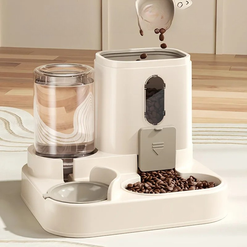 2 in 1 Dog and Cat Feeder with Water Dispenser | Designed for Happy, Healthy, Well-Loved Pets of Every Breed