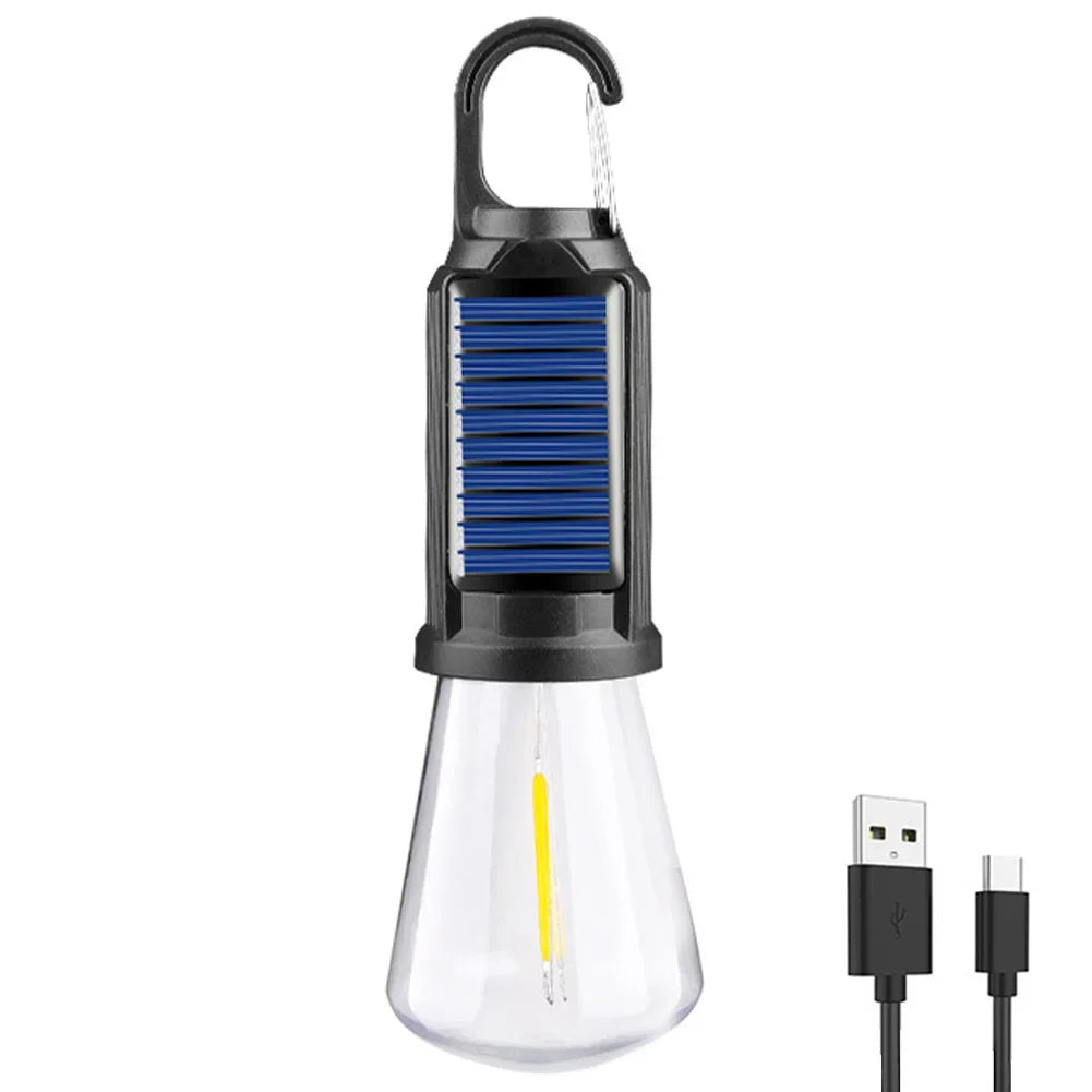 Solar Rechargeable Hooked Camping Light | Adventure-Ready Gear That Goes the Distance, Whatever the Conditions