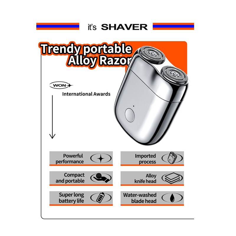 Mini Magnetic Men'S Electric Shaver | Intelligent Design Meets Reliable, Long-Lasting Everyday Performance