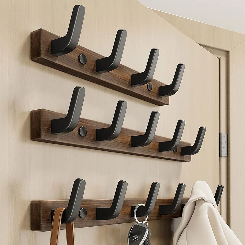 Minimalist Wall-Mounted Coat Hook with Wood & Metal Coat Holder | Timeless Style Meets Contemporary Design — Love It From the First Wear