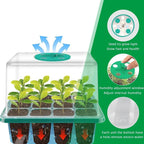 Household New Nursery Pot With Lamp — Plant Seed Starter Tray with Grow Light | Built for British Weather — Durable, Attractive Outdoor Design