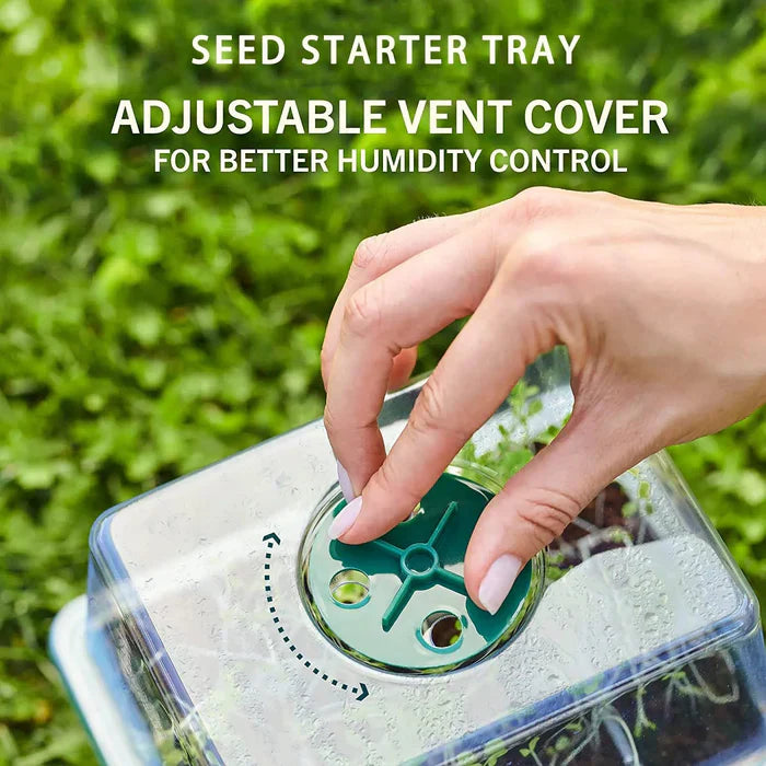 Household New Nursery Pot With Lamp — Plant Seed Starter Tray with Grow Light | Built for British Weather — Durable, Attractive Outdoor Design
