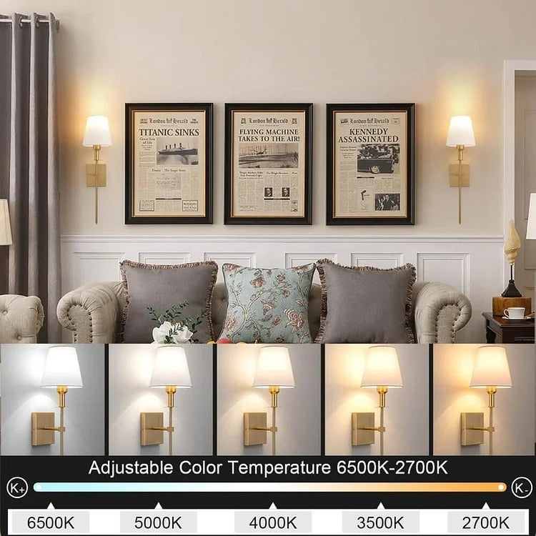 Rechargeable Wireless Wall Light Set (2 Pack) — Battery-Powered Indoor & Outdoor Lighting for Home, Patio, and Garden | Premium Outdoor Essential for Garden Lovers — Built to Last Outdoors